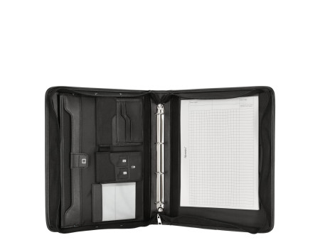 Alassio Organiseur de tablette A4 SALERNO, similicuir, noir