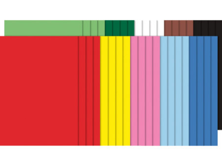 folia Carton de couleur, A2, 160 g/m2, lisse, assorti