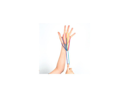 folia Jeu de ficelle 'FingerTwist', 160 cm, arc-en-ciel