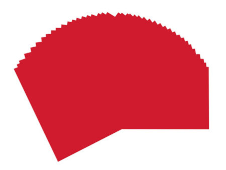 folia Papier de couleur, A3, 130 g/m2, rouge vif