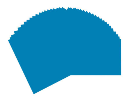 folia Papier de couleur, A3, 130 g/m2, bleu moyen