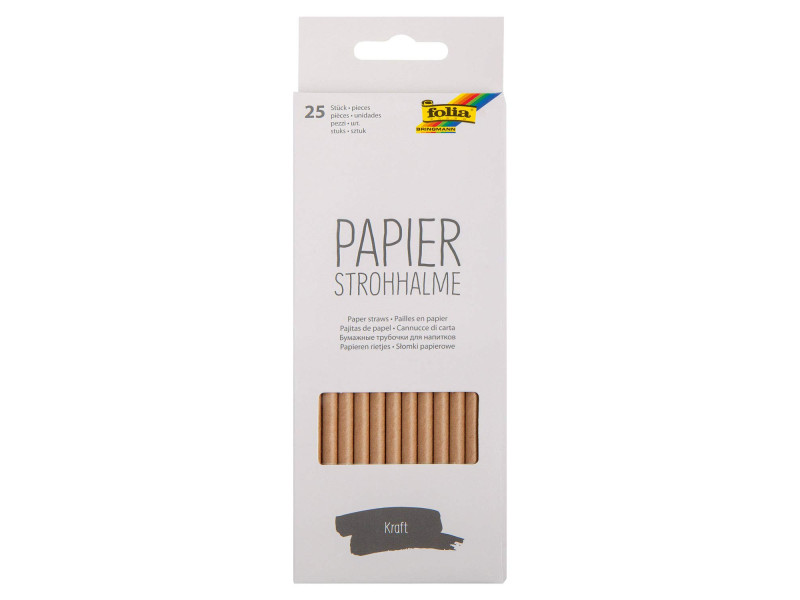 folia Paille en papier 'KRAFT', longueur : 200 mm