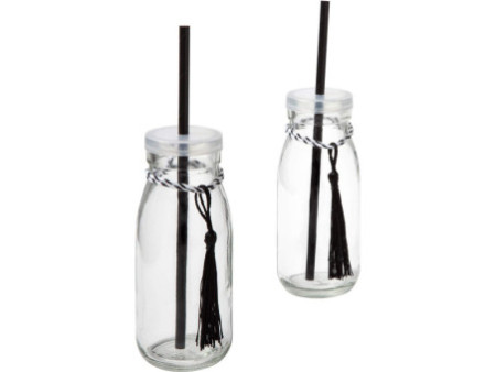 folia Paille en papier 'BLACK', longueur : 200 mm
