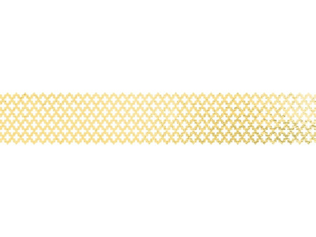 folia Bordure décorative décor Washi, set de 2, gris / or