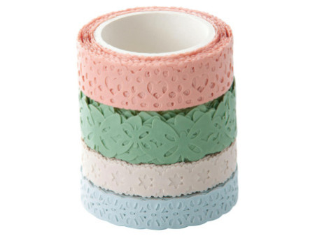 folia Bordure décorative décor Washi 'Pastel', set de 4