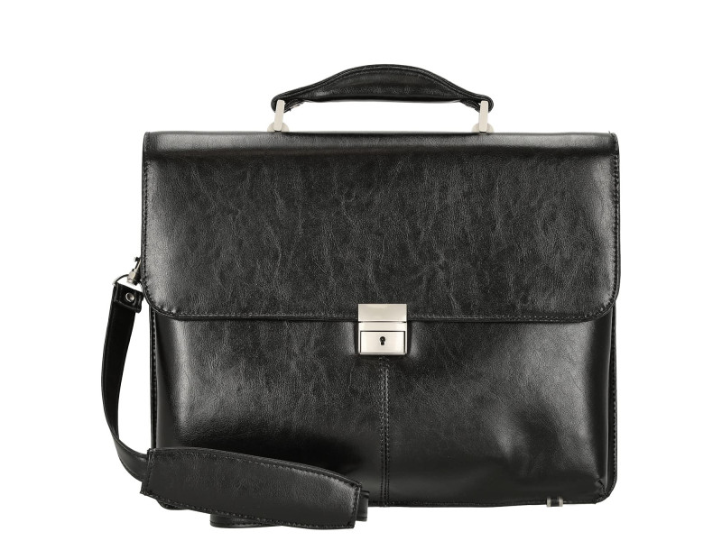 Alassio Porte-documents 'FAENZA', cuir véritable