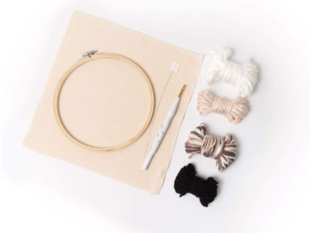 folia Kit de Punch Needle en alpaga, 8 pièces