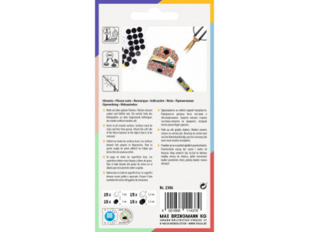 folia Pastilles auto-agrippantes 'Mini', noir & blanc
