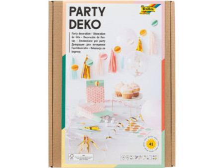 folia Box déco pour fête 'Girls', 41 pièces
