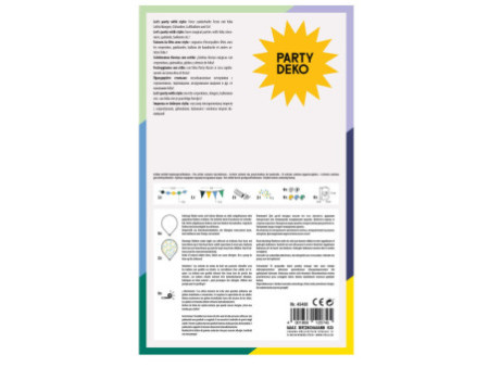 folia Box déco pour fête 'Boys', 41 pièces