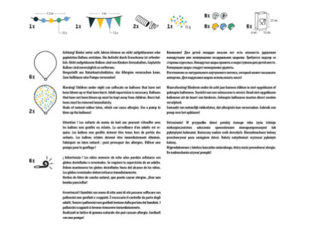 folia Box déco pour fête 'Boys', 41 pièces
