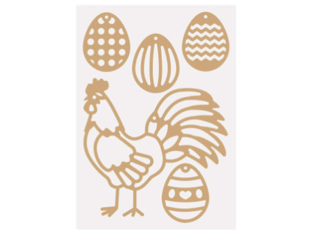 folia Kit de décoration pour fenêtre 'Printemps', 250x350 mm