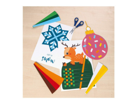 folia Kit de motifs à tresser 'XMAS', A4, 12 feuilles