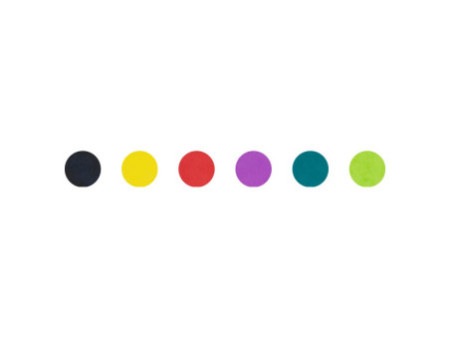 folia Tampon encreur set 'Basic', 6 couleurs assorties