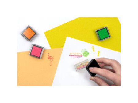 folia Tampon encreur set 'Fluo', 6 couleurs assorties