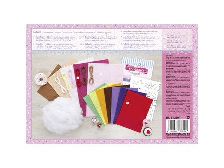 folia Kit pour bricolage en feutrine 'Konditorei', assorti