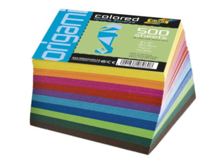 folia Feuille de papier à plier, 100 x 100 mm, 70 g/m2