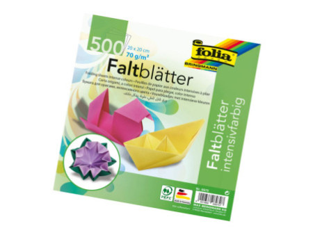 folia Feuille de papier à plier, 200 x 200 mm, 70 g/m2