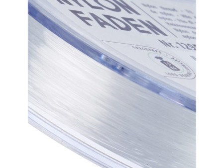 folia Fil nylon sur bobine, 0,5 mm x 100 m, transparent