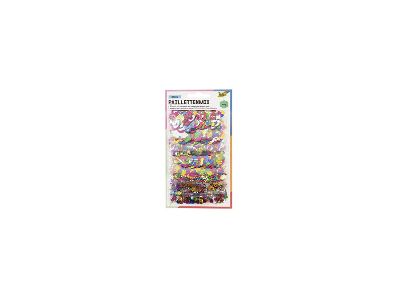 folia Mélange de paillettes ANNEE ENTIERE, 40 g, assorti