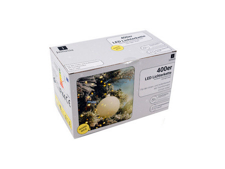 Jamasia Guirlande lumineuse LED, 400 ampoules, IP 44, vert