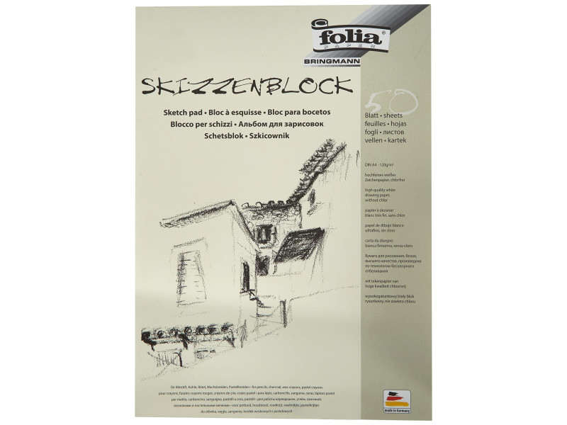 folia Bloc à esquisse, A4, 120 g/m2, 50 feuilles