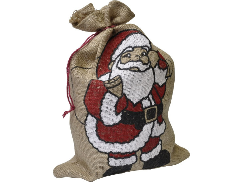 folia Sac en toile de jute 'Père Noël', (L)250 x (H)350 mm