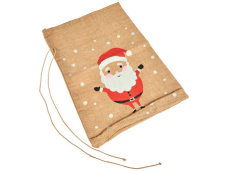 folia Sac en toile de jute 'Père Noël', (L)350 x (H)500 mm