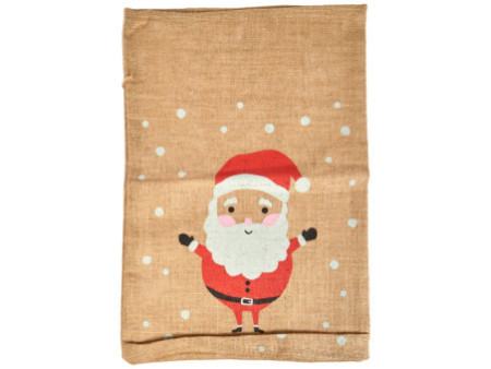 folia Sac en toile de jute 'Père Noël', (L)350 x (H)500 mm