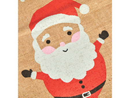 folia Sac en toile de jute 'Père Noël', (L)350 x (H)500 mm