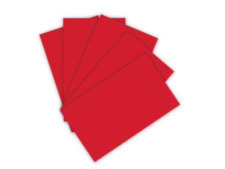 folia Carton de couleur, A4, 220 g/m2, rouge vif