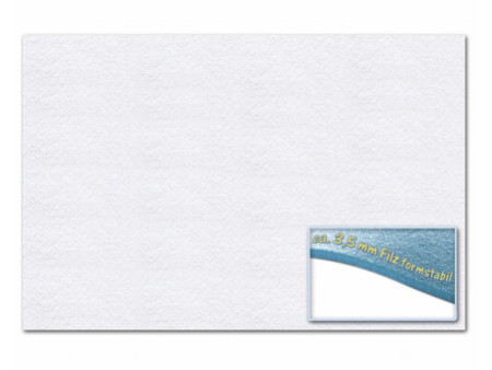 folia Feutrine de bricolage, 300 x 450 mm, 3,5 mm, blanc
