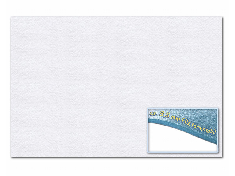 folia Feutrine de bricolage, 300 x 450 mm, 3,5 mm, blanc
