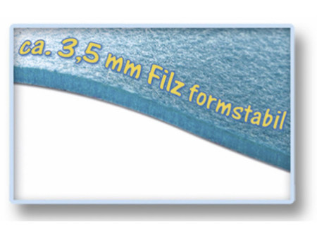 folia Feutrine de bricolage, 300 x 450 mm, 3,5 mm, rouge vif
