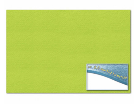 folia Feutrine de bricolage, 300 x 450 mm, 3,5 mm,vert clair