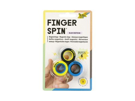 folia Anneaux magnétiques Finger Spin BLUE EDITION