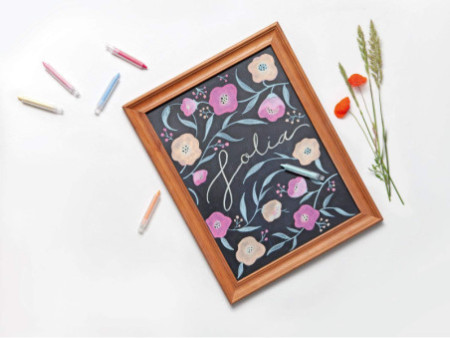 folia Crayon craie PASTEL, couleurs assorties, étui de 6