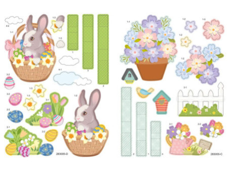 folia Kit de cartes PopUp 3D 'Printemps'