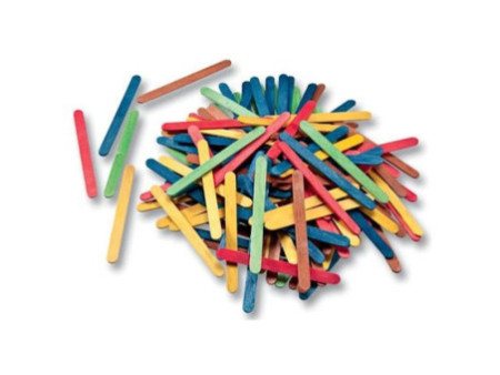 folia Bâtonnets en bois, longueur : 114 mm, assorti