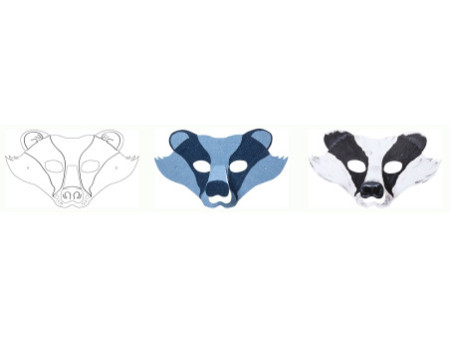 folia Masques pour enfants 'Animaux de la forêt', blanc