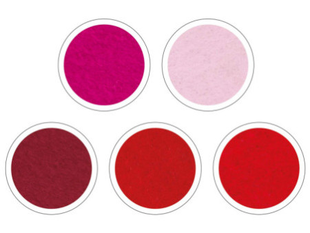 folia Feutrine de bricolage TON-IN-TON MIX, rouge