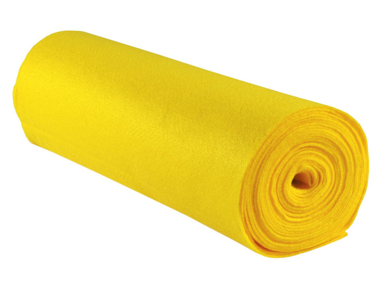 folia Feutrine de bricolage, 450 mm x 5 m, jaune banane