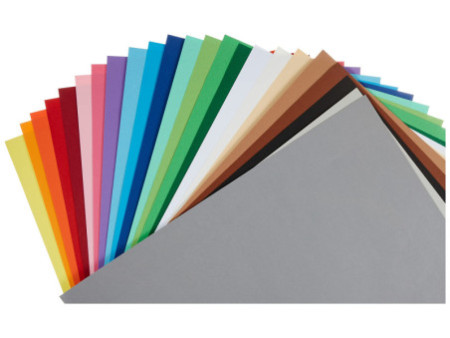 folia Papier de couleur, (L)350 x (H)500 mm, assorti