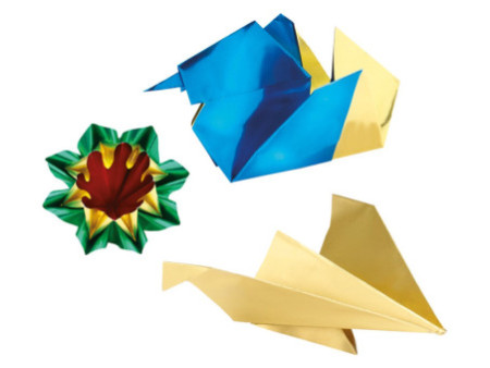 folia Feuille à plier en aluminium, 150 x 150 mm, assorti