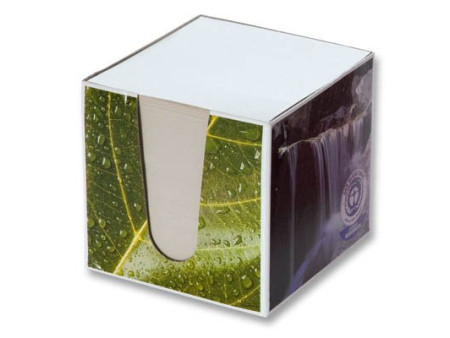 folia Bloc cube avec boîtier 'Recycling', 95 x 95 x 90 mm