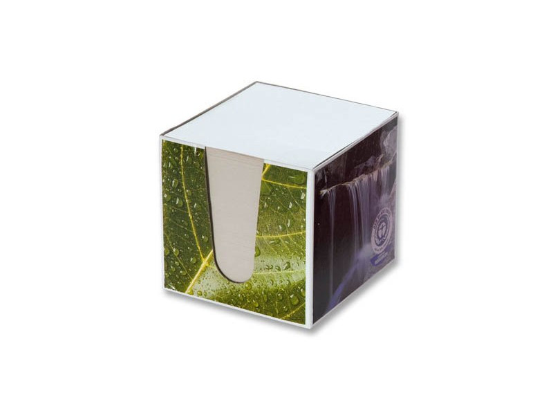 folia Bloc cube avec boîtier 'Recycling', 95 x 95 x 90 mm
