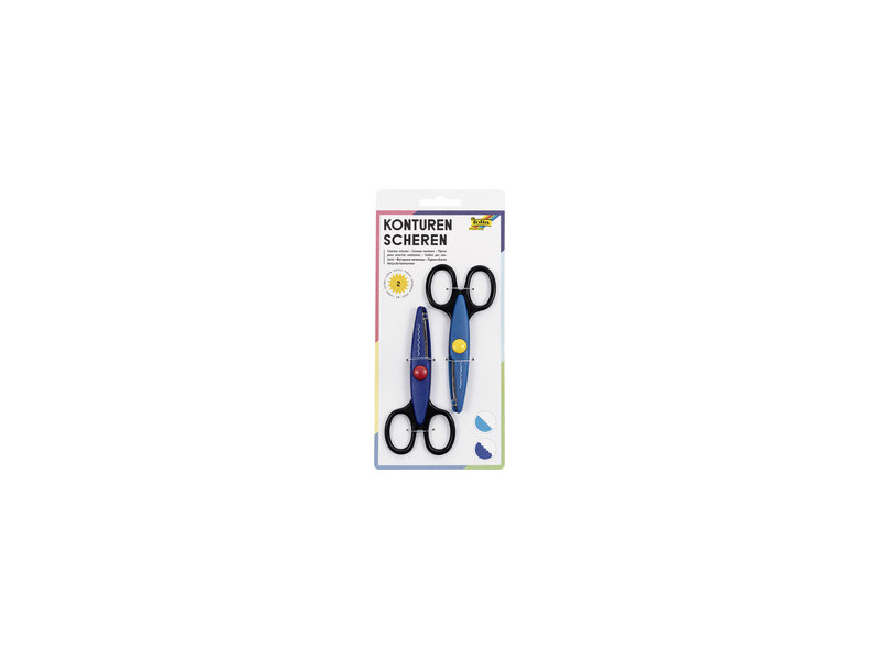 folia Ciseaux cranteurs, en set, longueur: env.145 mm