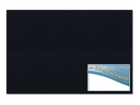 folia Feutrine de bricolage, 300 x 450 mm, 3,5 mm, noir