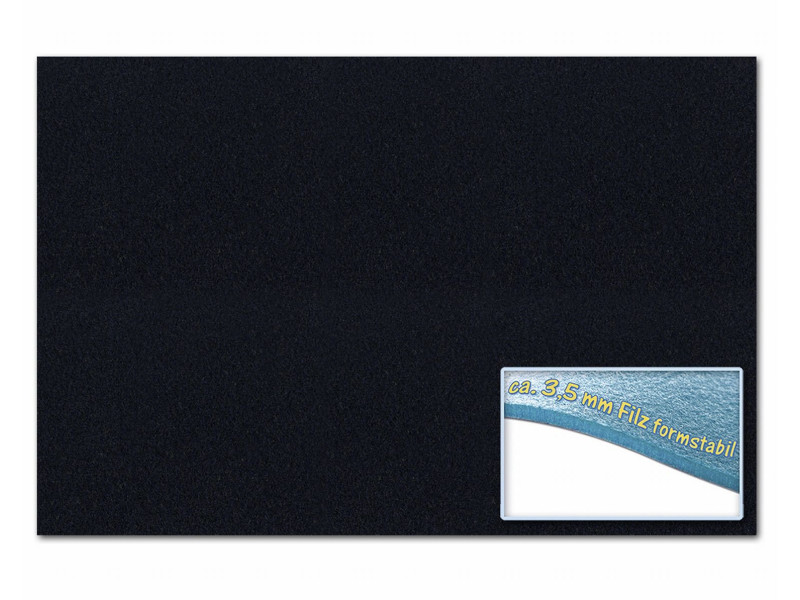 folia Feutrine de bricolage, 300 x 450 mm, 3,5 mm, noir