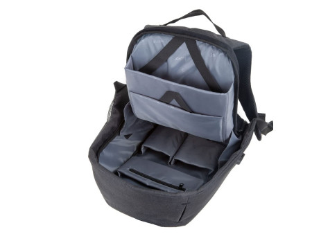 Lightpak Sac à dos 'SAFEPAK', avec port USB, anthracite